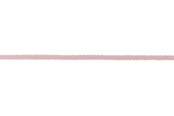 Baumwollkordel, Doppelgewebe, 5 mm, altrosa, 0,5 m